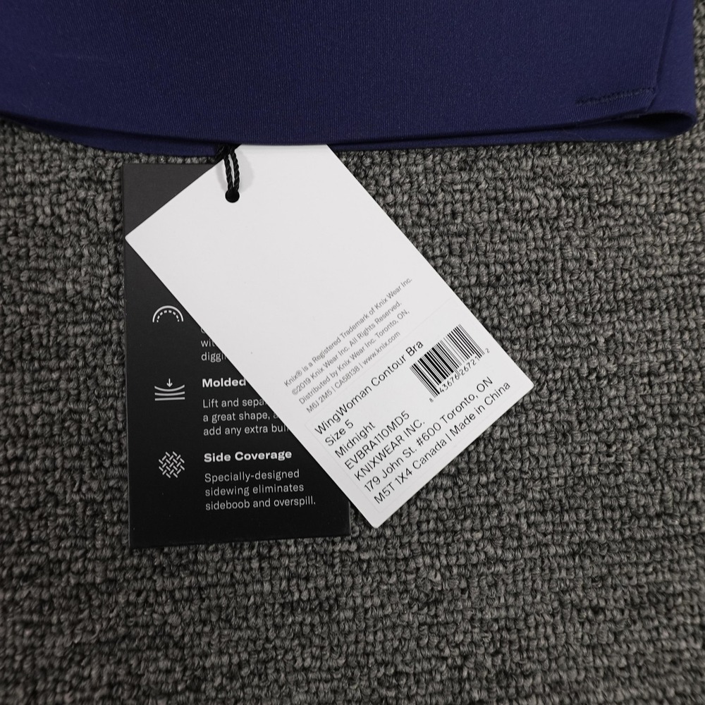 NWT Knix WingWoman Contour Bra - Midnight Navy (Size 5) - Picture 3 of 5